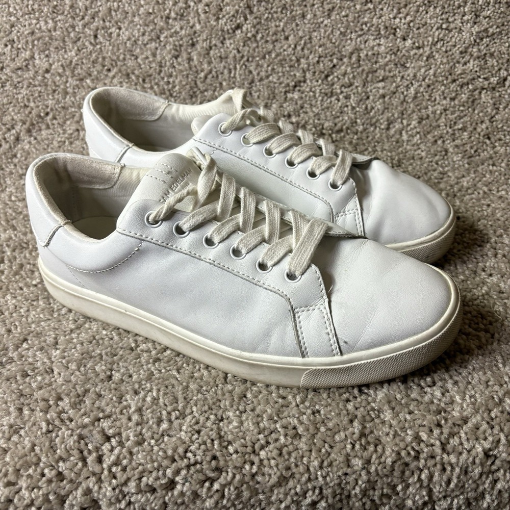 Same Edelman White Leather Sneaker 9 Casual‎ Summer